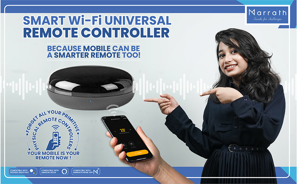Marrath smart Wi-Fi universal remote to make your mobile as your remote                  